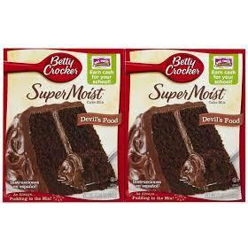 Betty Crocker SuperMoist Devil's Food Cake Mix 15.25 Oz. (2 Pack)