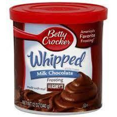 Betty Crocker Ready To Serve Whippe Milk Chocolate Frosting, 12 oz, 3 pk