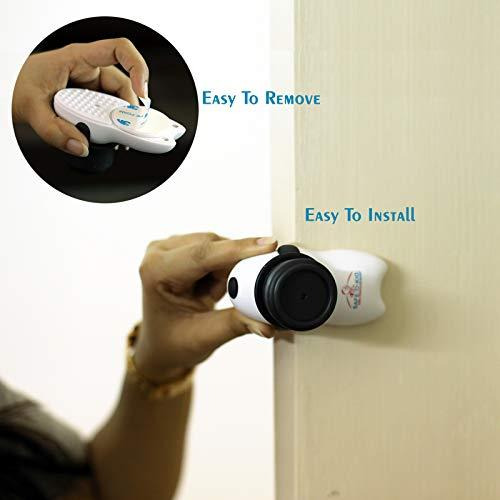 Safe-O-Kid Revolving Door Stopper Fit All Finger Guard - Pack of 4 (Size Pack of 4)