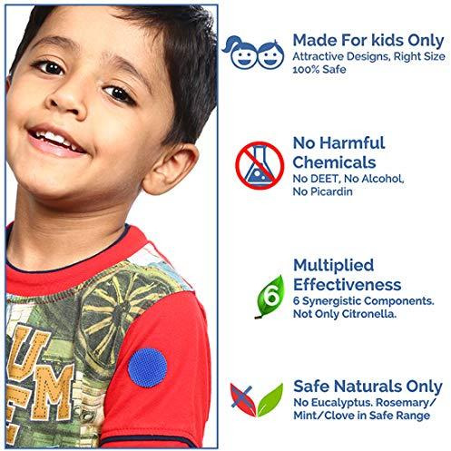 Safe-O-Kid Pack of 48(+6 Free) Baby Blue Color Mosquito Repellent Patches (Size Pack of 48 + 6)