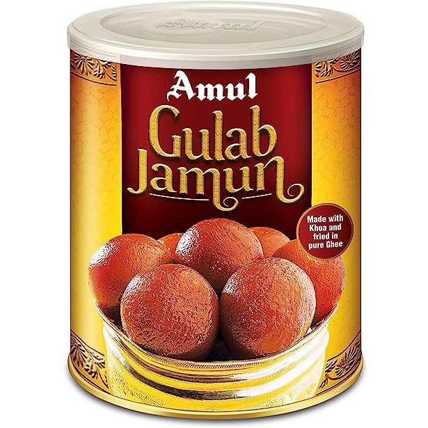 Case of 12 - Amul Gulab Jamun Can - 1 Kg (2.2 Lb)