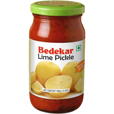 Case of 12 - Bedekar Lime Pickle - 400 Gm (14 Oz)
