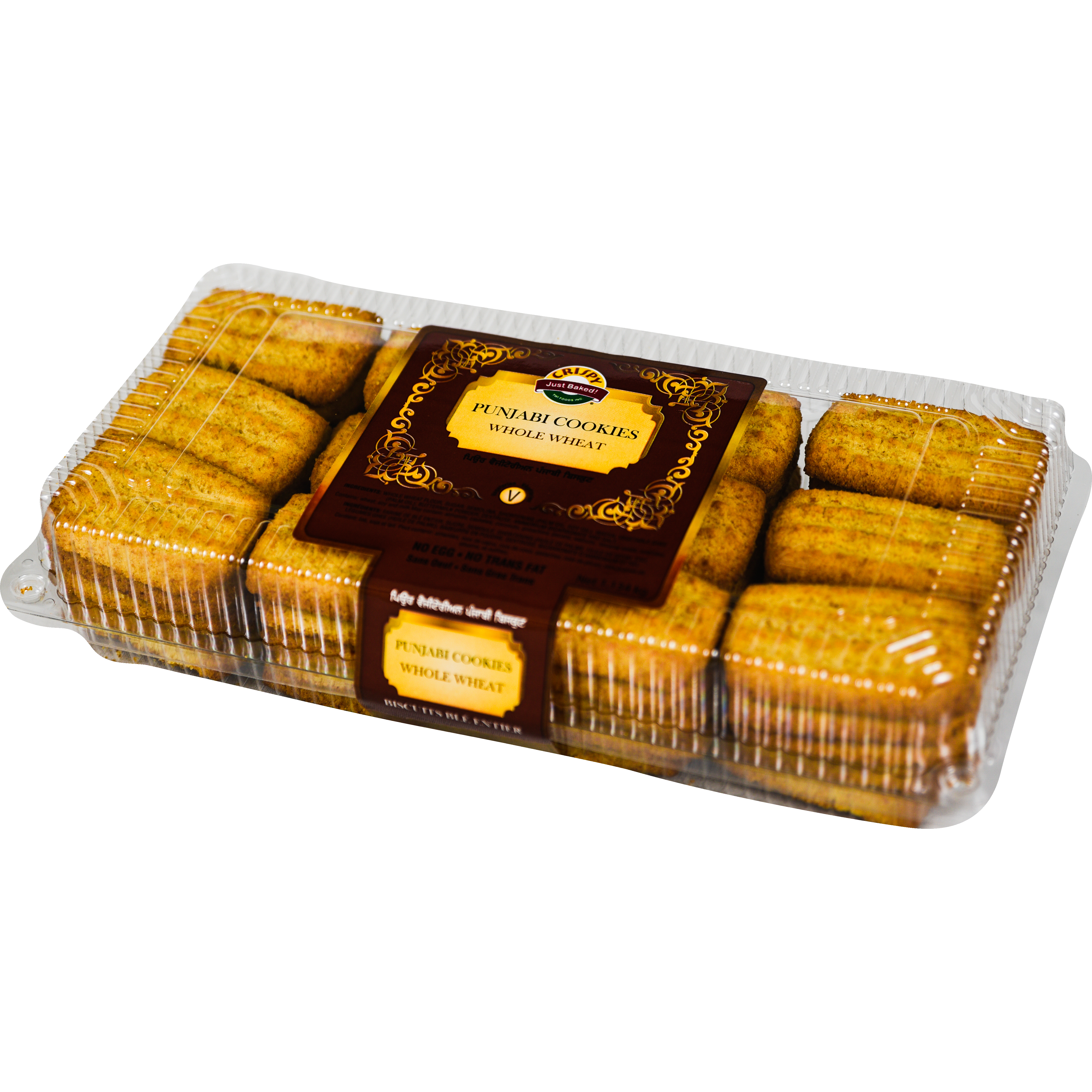 Case of 14 - Crispy Punjabi Whole Wheat Cookie - 800 Gm (1.76 Lb)