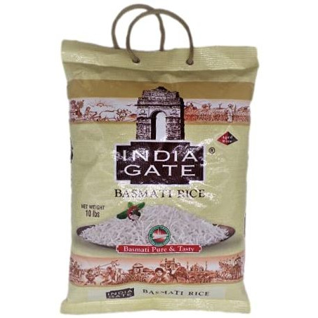 Case of 4 - India Gate Basmati Rice Aged - 10 Lb (4.5 Kg)