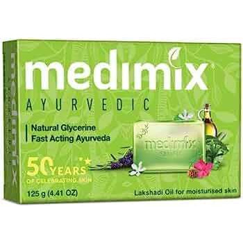 Case of 20 - Medimix Ayurvedic Natural Glycerine Soap - 125 Gm (4.4 Oz)