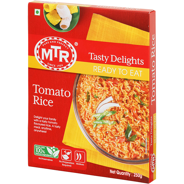 Case of 20 - Mtr Ready To Eat Tomato Rice - 250 Gm (8.8 Oz)
