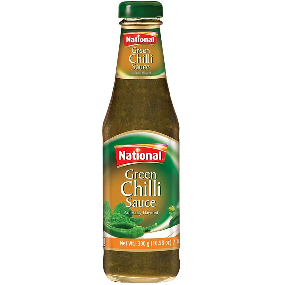 National Green Chilli Sauce - 300 Gm (10.58 Oz)