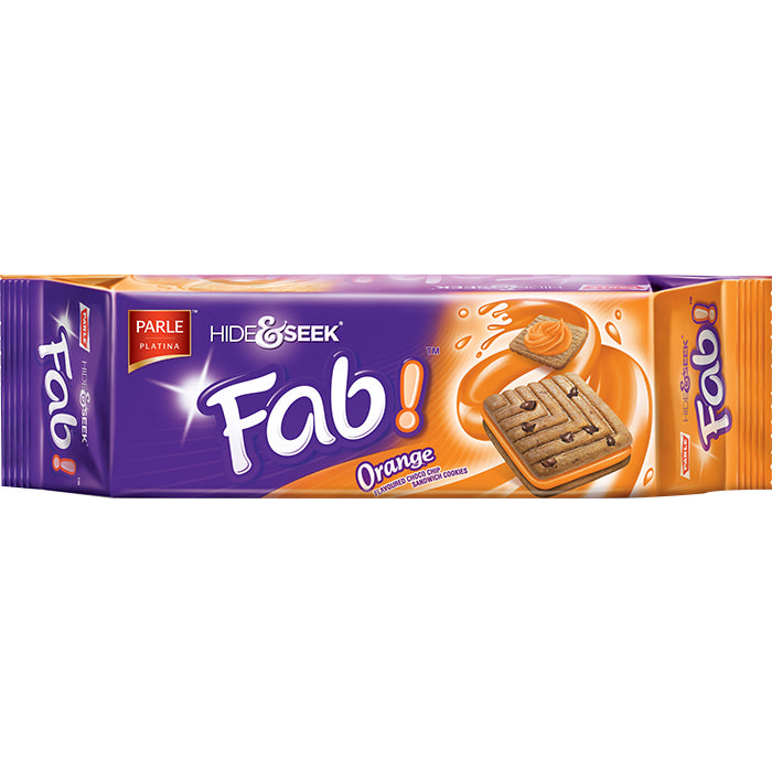 Parle Hide & Seek Fab Orange - 112 Gm (3.98 Oz)