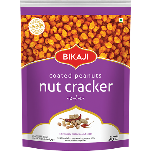 Case of 20 - Bikaji Coated Peanuts Nut Cracker - 400 Gm (14.1 Oz) [50% Off]