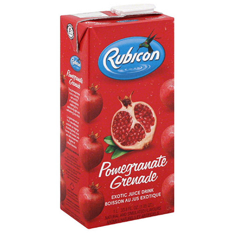 Case of 12 - Rubicon Pomegranate Juice - 1 L (33.8 Fl Oz)