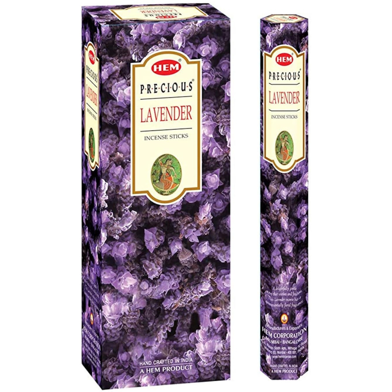 Case of 12 - Hem Precious Lavender Agarbatti Incense Sticks - 120 Pc