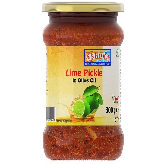 Case of 6 - Ashoka Lime Pickle In Olive Oil - 300 Gm (10 Oz)