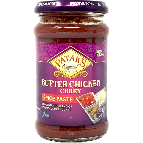 Case of 6 - Patak's Butter Chicken Curry Spice Paste Mild - 11 Oz (312 Gm)