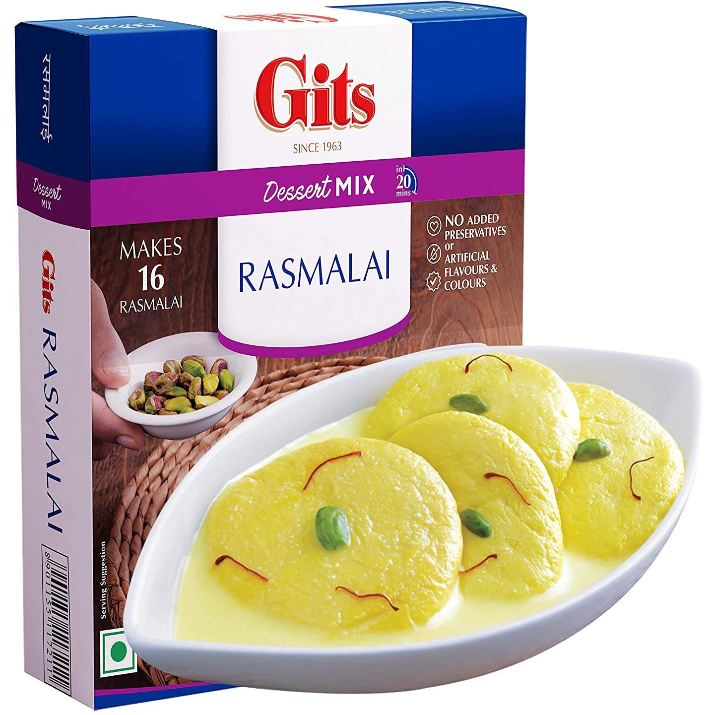 Case of 60 - Gits Rasmalai Mix - 150 Gm (5.3 Oz)