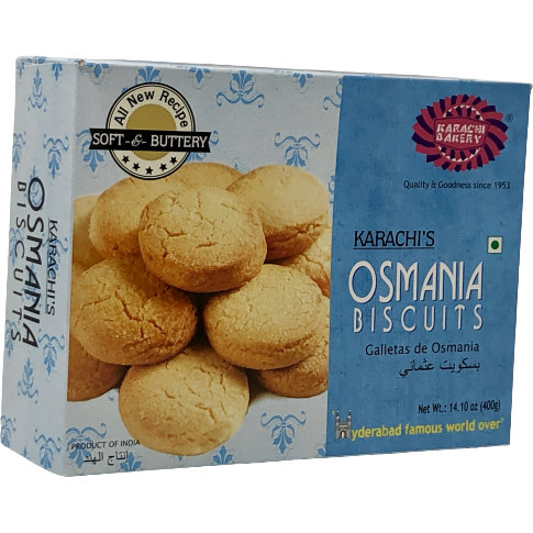 Case of 20 - Karachi Bakery Osmania Biscuits - 400 Gm (14 Oz)