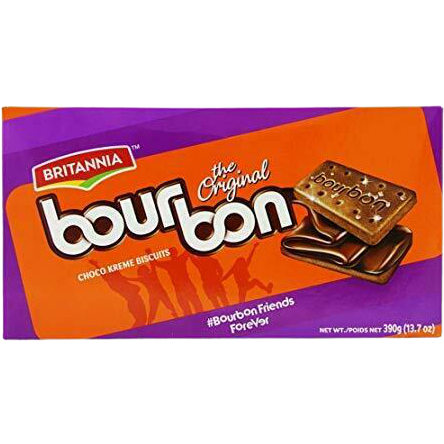 Case of 24 - Britannia Bourbon Cookies - 13.7 Oz (390 Gm)