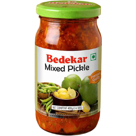 Case of 12 - Bedekar Mixed Pickle - 400 Gm (14 Oz)