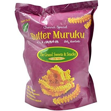 Case of 24 - Grand Sweets & Snacks Butter Muruku - 170 Gm (6 Oz)