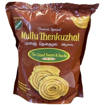 Case of 24 - Grand Sweets & Snacks Mullu Thenkuzhal - 170 Gm (6 Oz)
