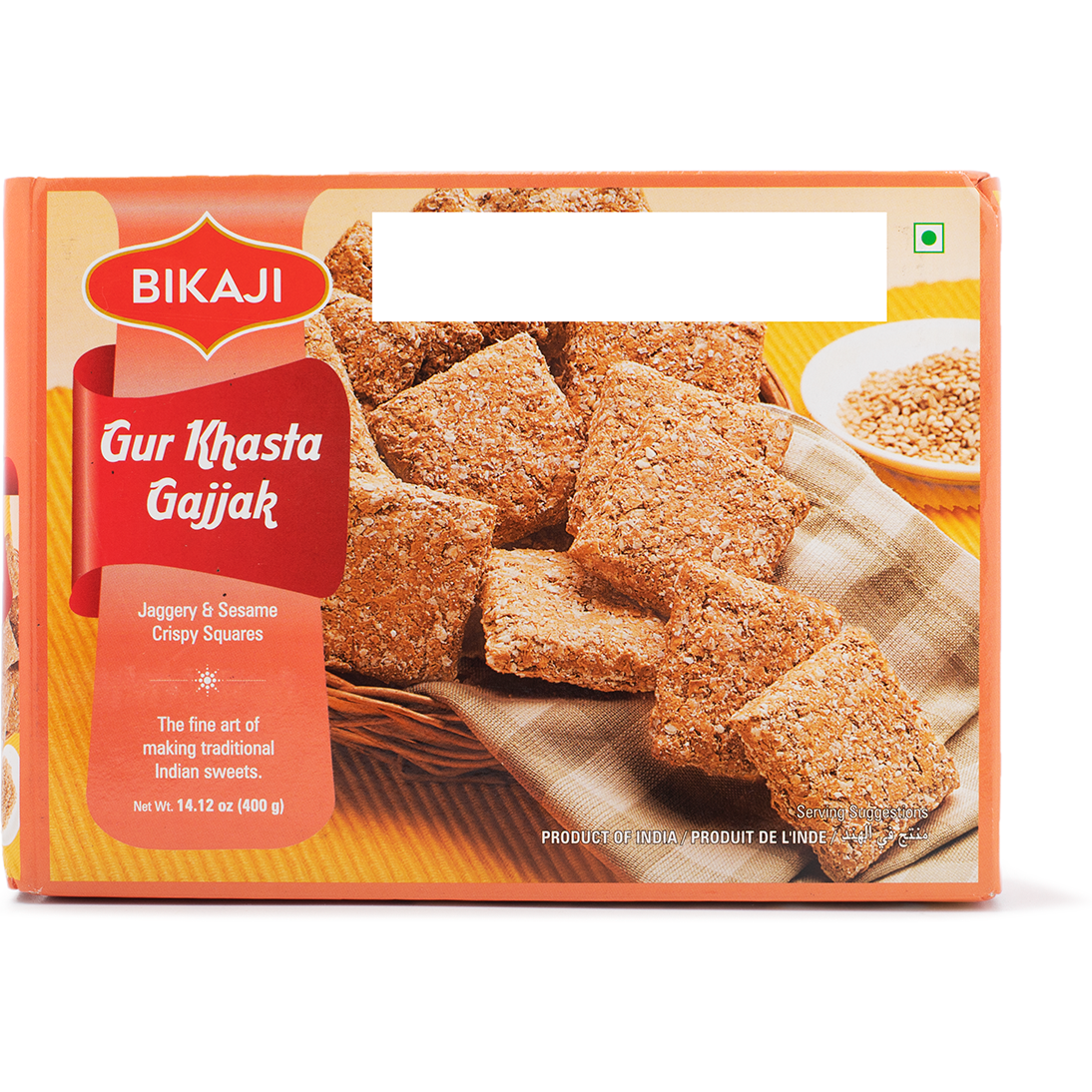 Bikaji Gur Khasta Gajjak - 400 Gm (14 Oz)