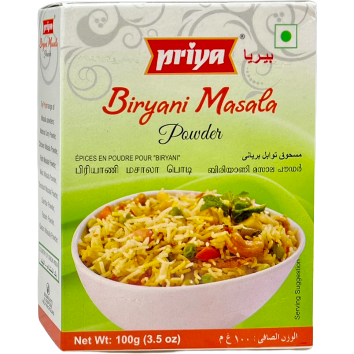 Case of 12 - Priya Biryani Masala Powder - 100 Gm (3.5 Oz)