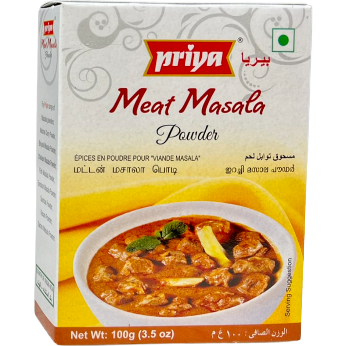 Case of 12 - Priya Meat Masala Powder - 100 Gm (3.5 Oz)