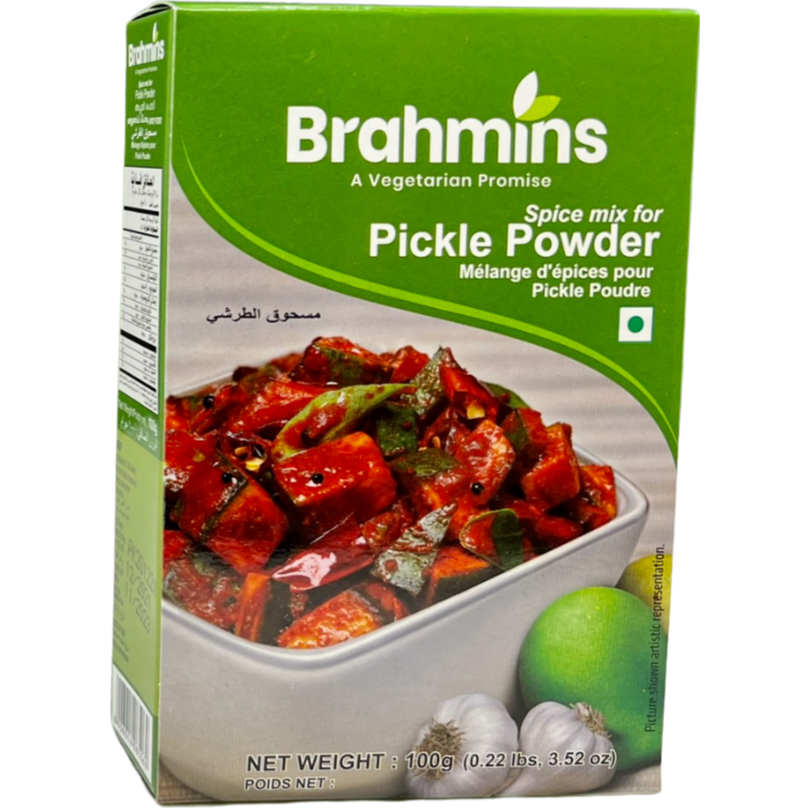 Case of 10 - Brahmins Pickle Powder - 100 Gm (3.5 Oz) [50% Off]