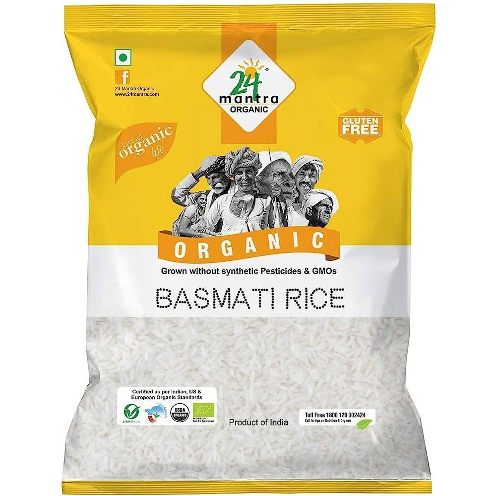 Case of 14 - 24 Mantra Organic Basmati White Rice - 2 Lb (908 Gm) [50% Off]