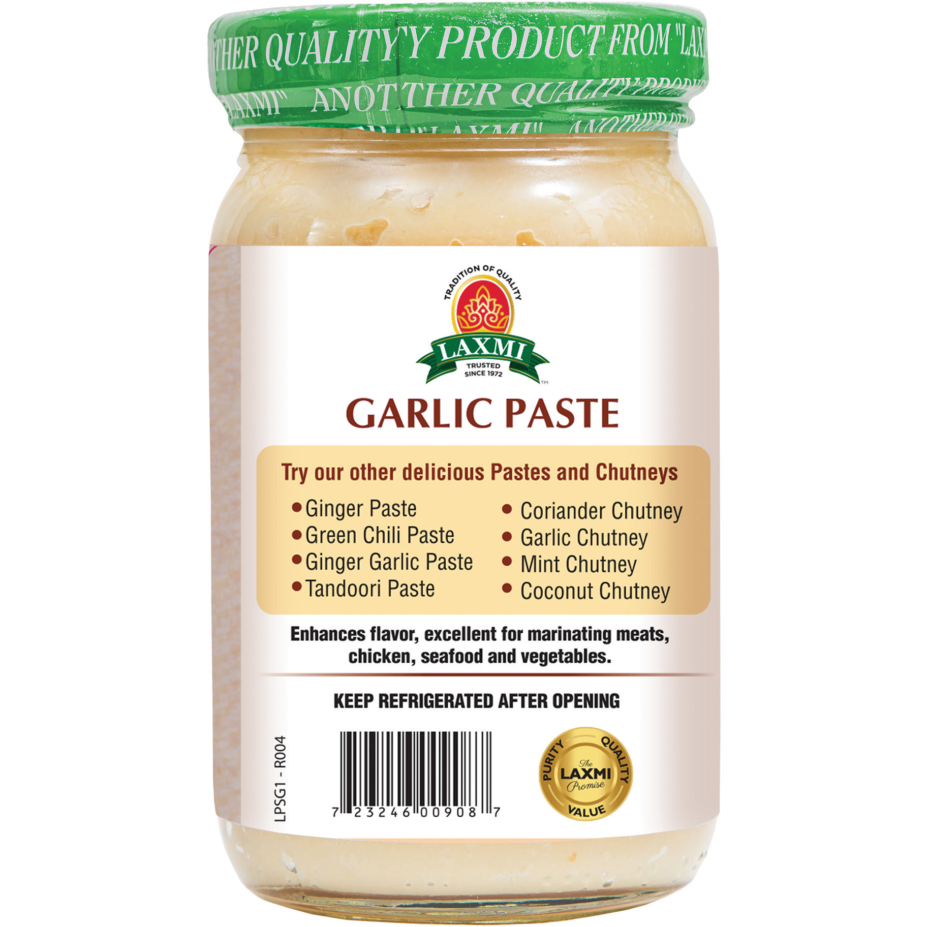 Laxmi Garlic Paste - 8 Fl Oz (237 Ml)