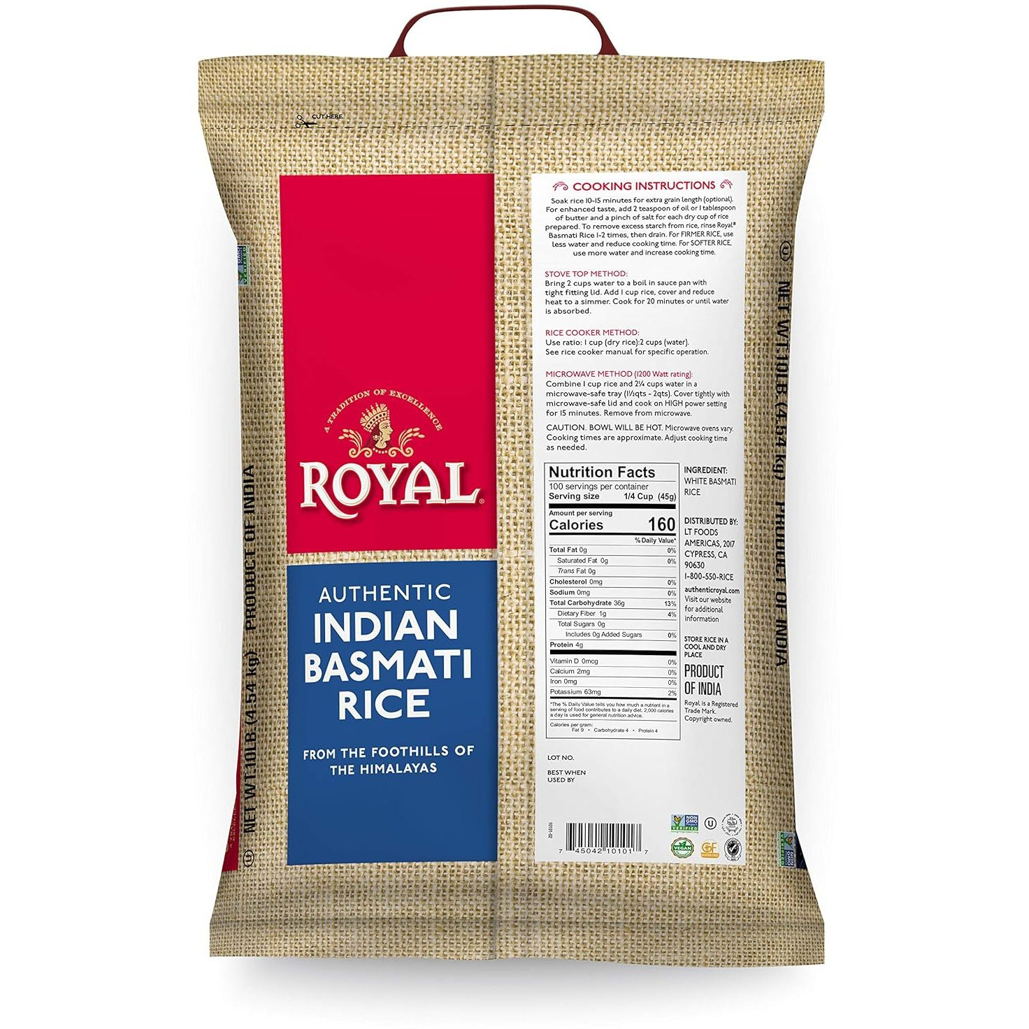 Royal Basmati Rice - 10 Lb (4.5 Kg) [50% Off]