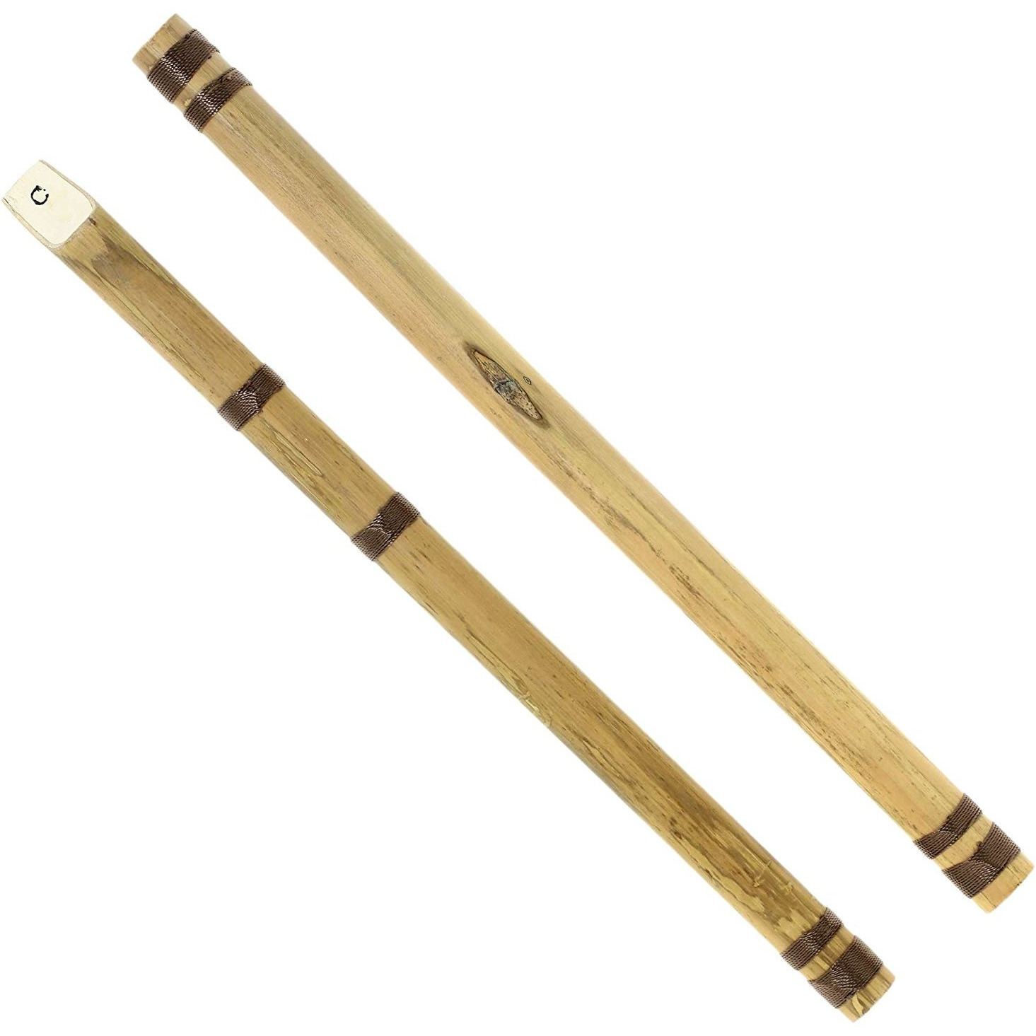 Indian Bamboo Flute Transverse and Fipple High Frequency Notes Set of 2