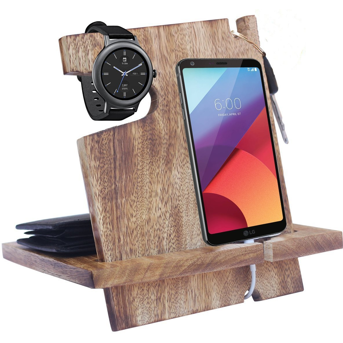 Winmaarc Wooden Docking Station, For Daily Use Gifts for Couple , Funny Fathers Day Gifts