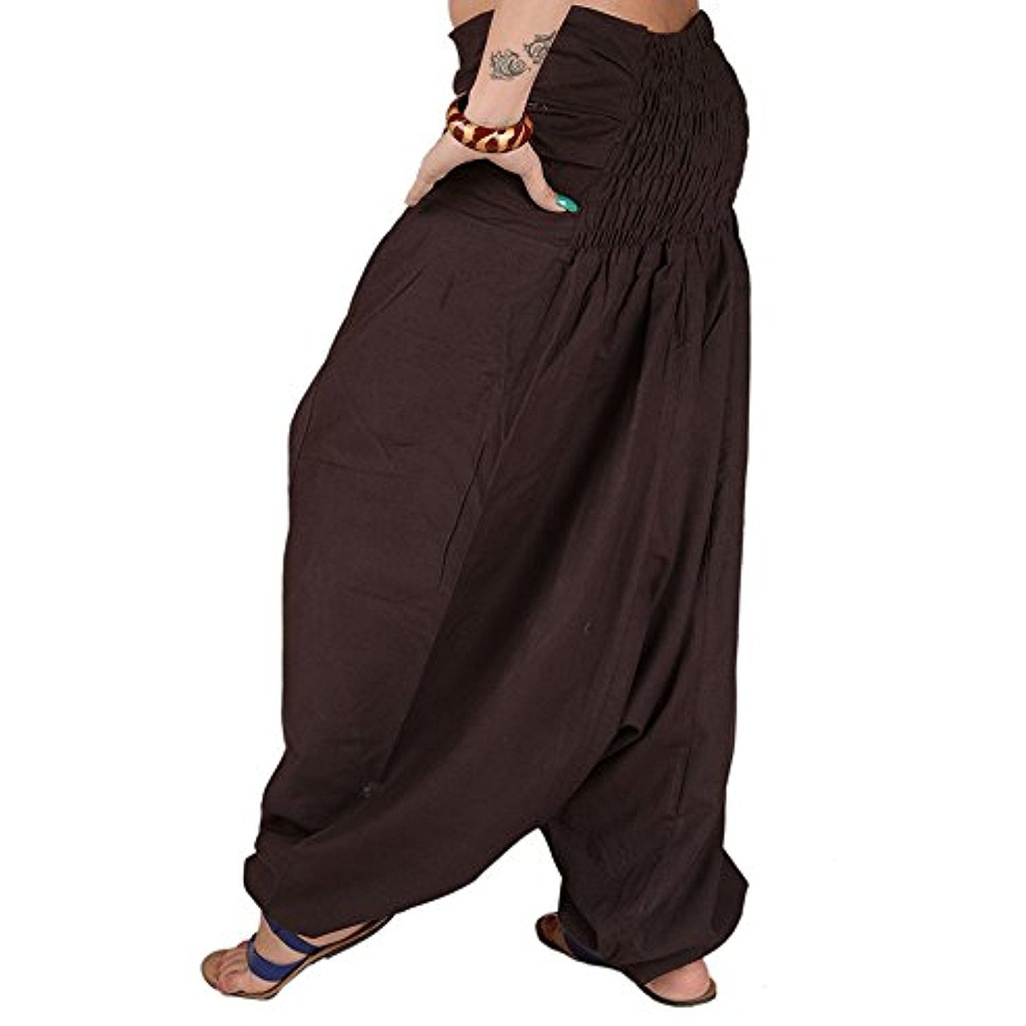 Winmaarc Pure Cotton Harem Indian Trouser Yoga Aladdin Harem Pants