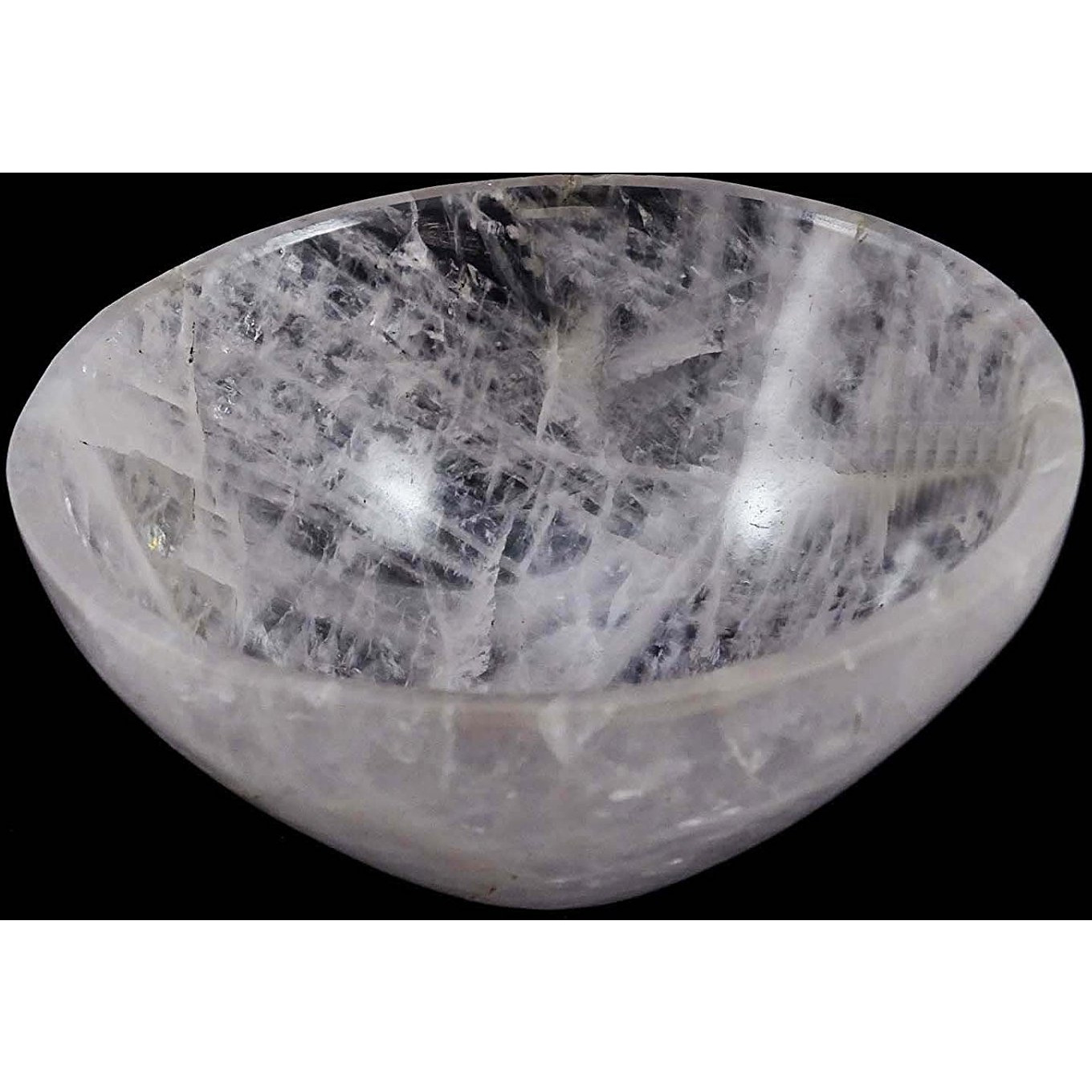 Winmaarc Hand Carved Bowl Reiki Healing Crystal Quartz Stone Energy Generator