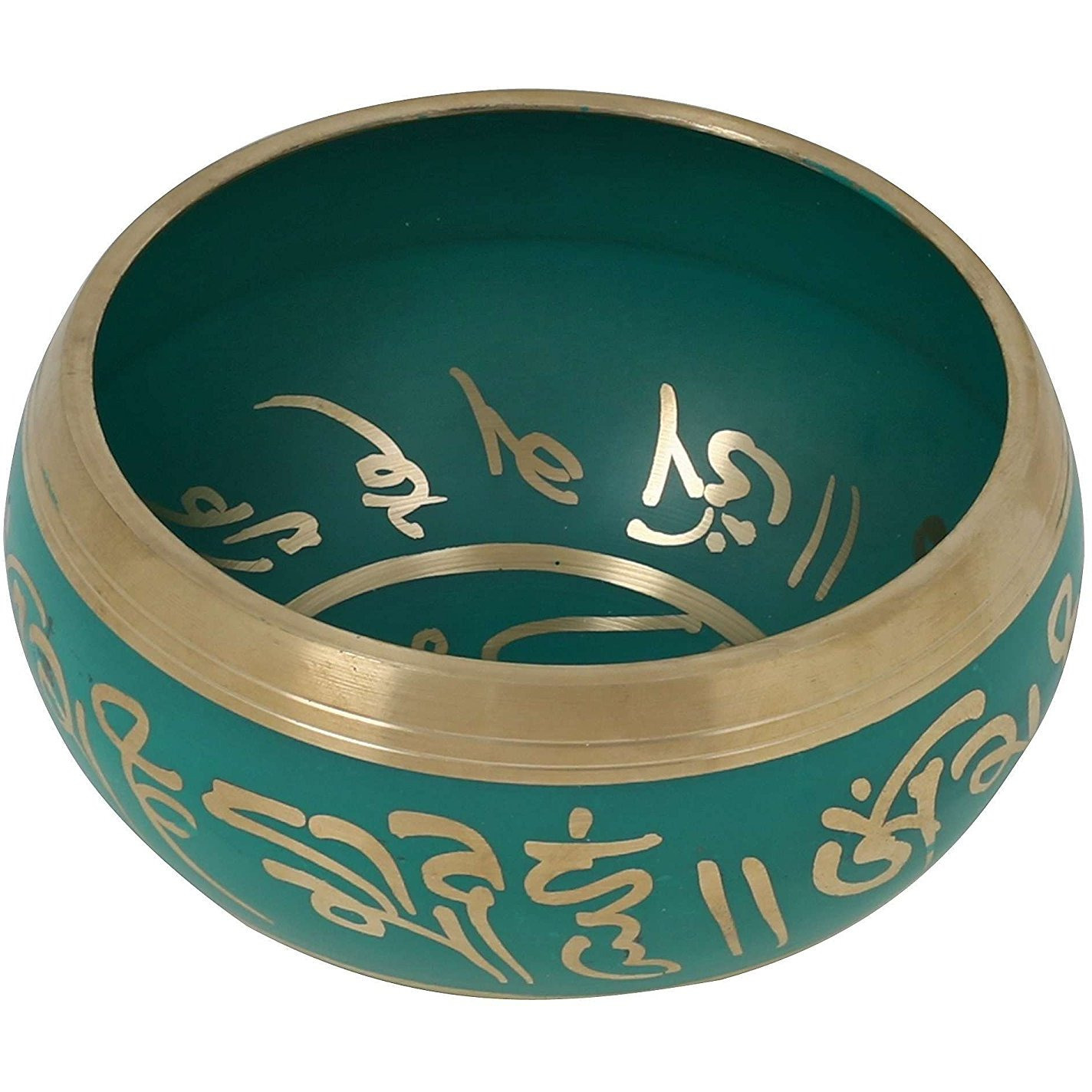 Winmaarc Hand Painted Metal Tibetan Buddhist Singing Bowl Musical Instrument for Meditation with Stick and Cushion 4