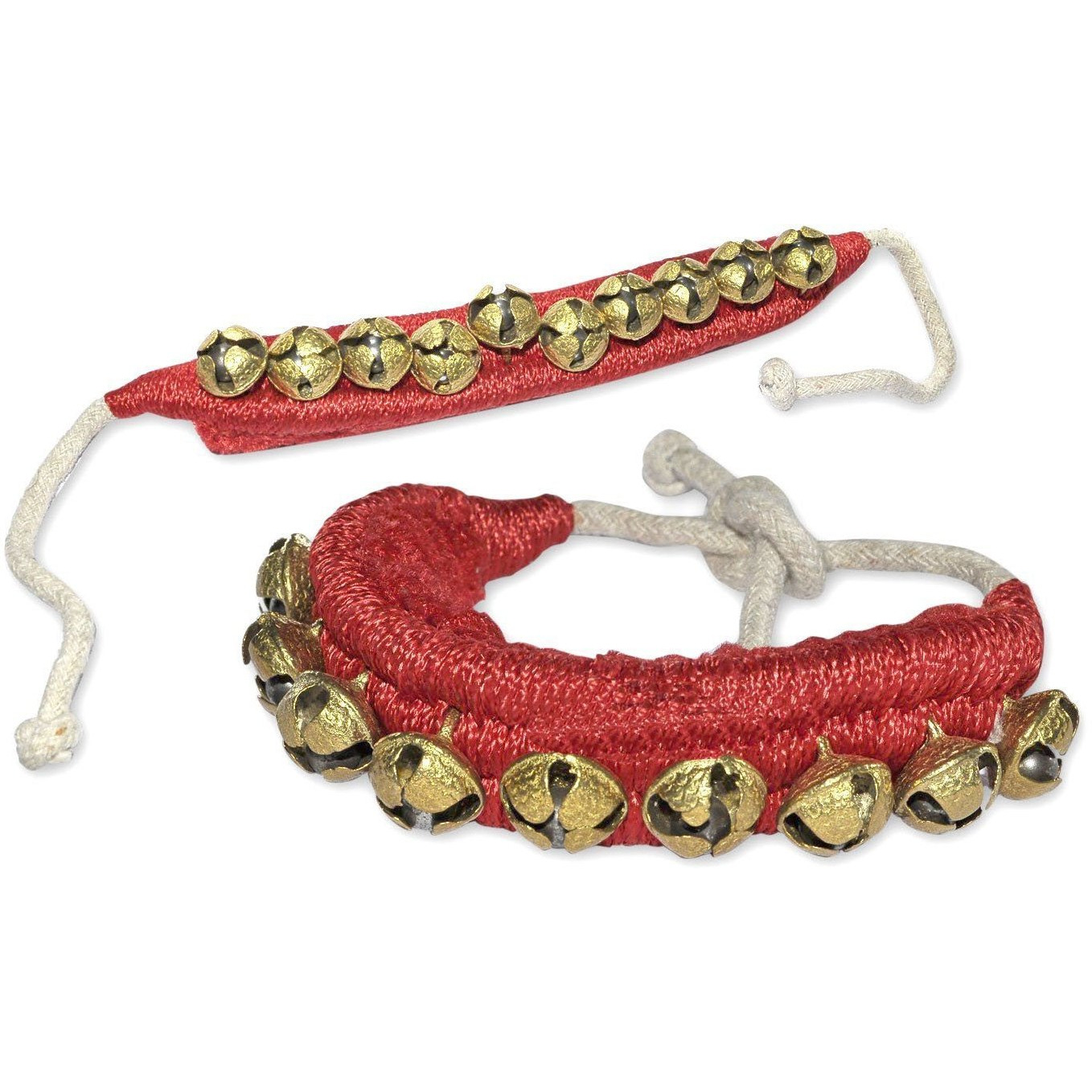 Winmaarc Handmade Indian Classical Ghungroo Dance Accessories Bharatnatyam, Kuchipudi, Odissi Ghungru For Kid Dancers Feet (10 bells + 10 bells)