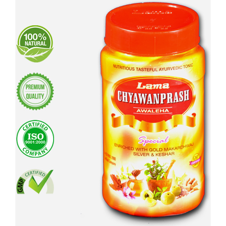 Lama Chyaanprash Special (enriched ith Gold , Silver and Keshar) - 1Kg (Size 1 Kg)