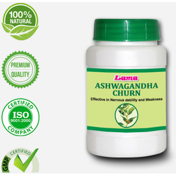 Lama Ashagandha Churn - 500 Gm (Size 500 Gm)