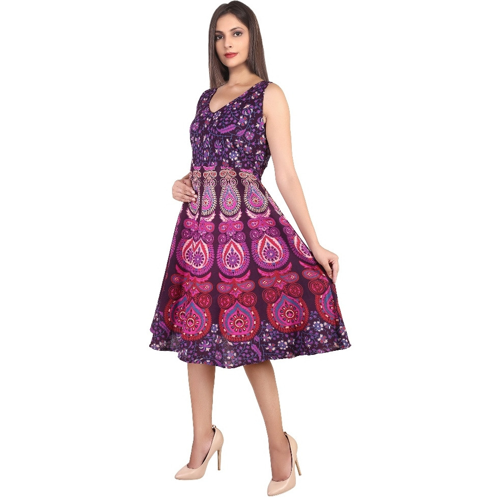 Buy Online Decot Paradise Women's Cotton Knee Lenth Dress - Zifiti.com ...