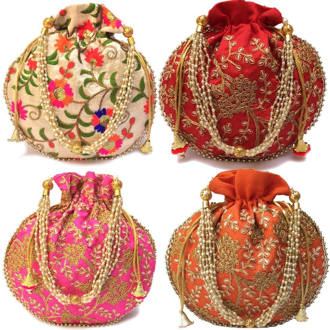 Buy Online Lot Of 100 Indian Handmade Women's Embroidered Clutch