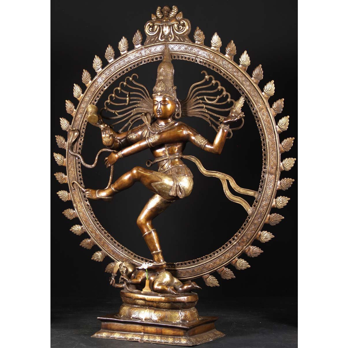 Brass Large Dancing Shiva Nataraja 73 Inches