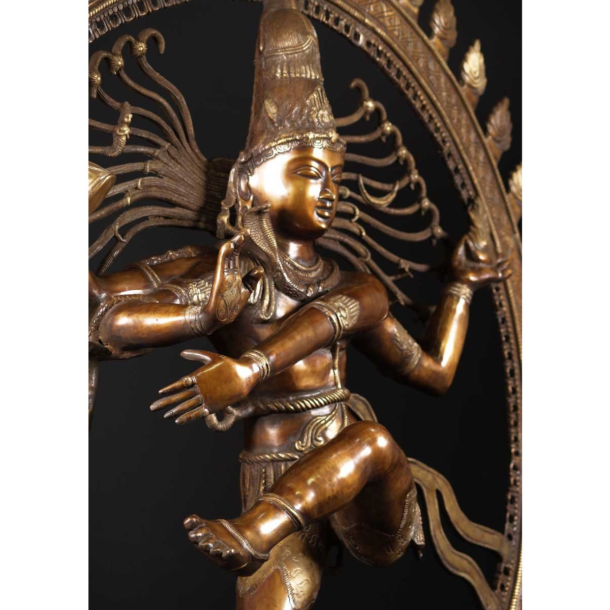 Brass Large Dancing Shiva Nataraja 73 Inches