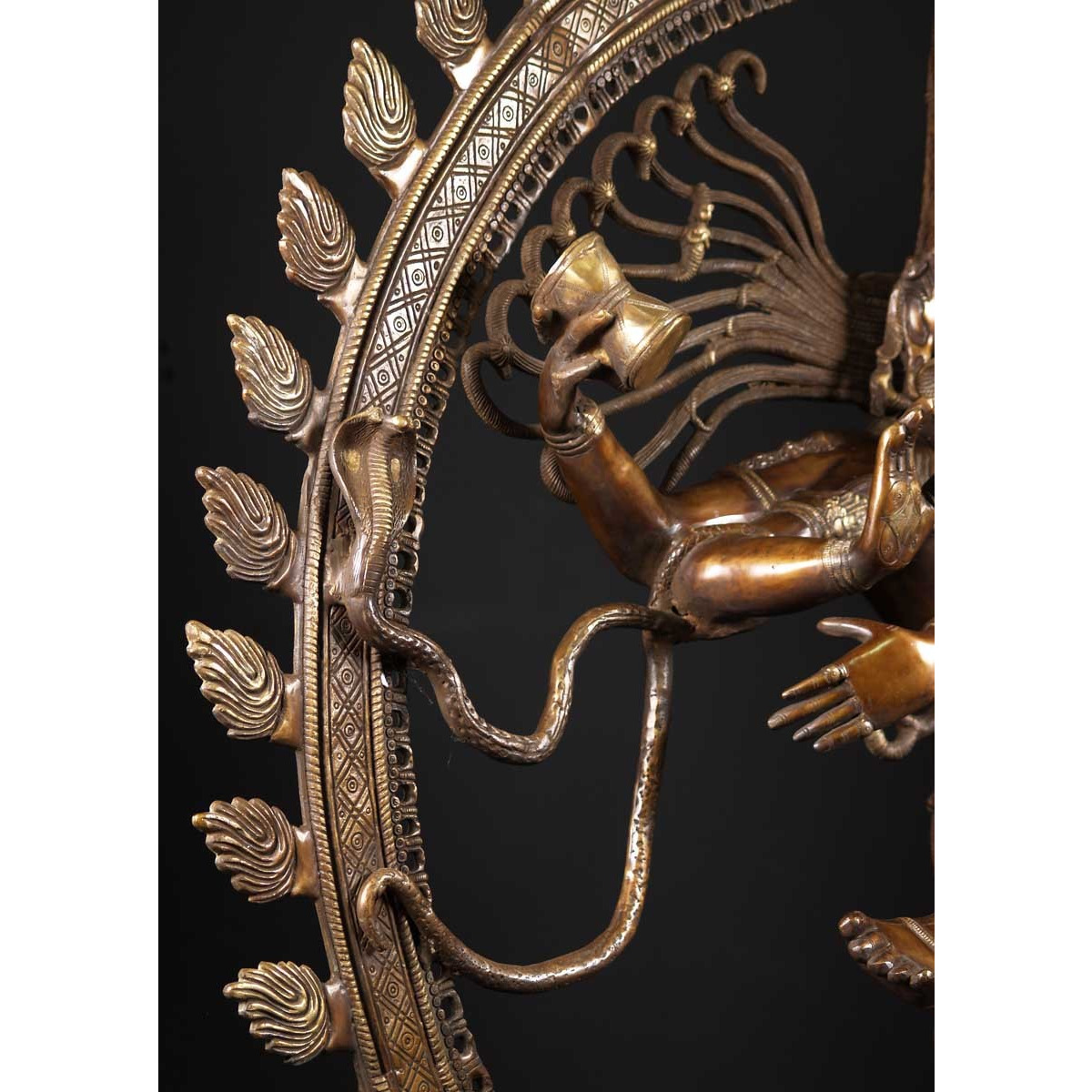 Brass Large Dancing Shiva Nataraja 73 Inches