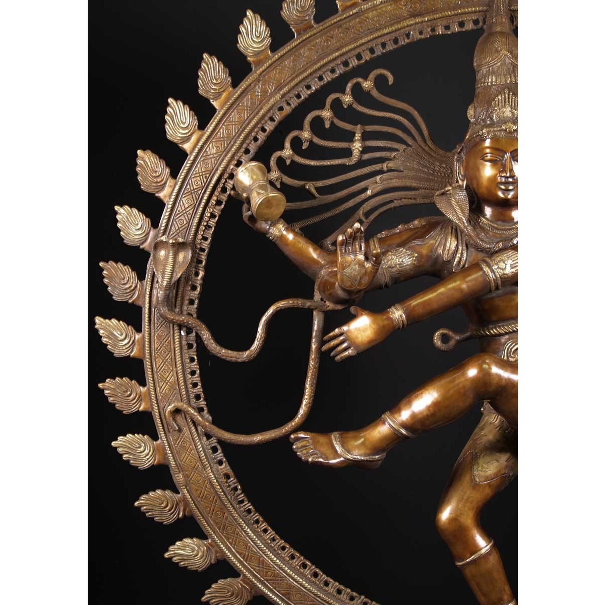 Brass Large Dancing Shiva Nataraja 73 Inches