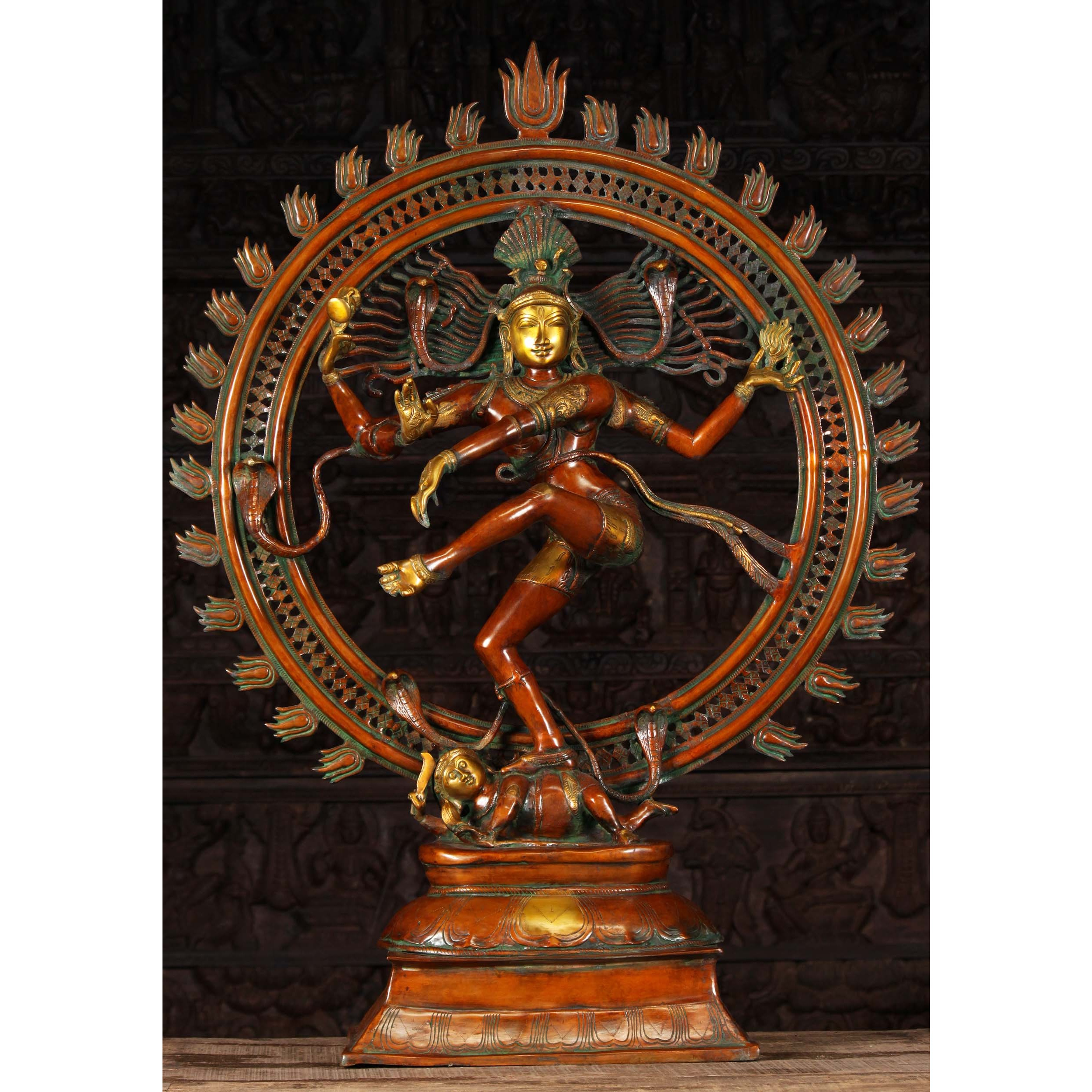 Brass Graceful Dancing Nataraja Statue 41 Inches