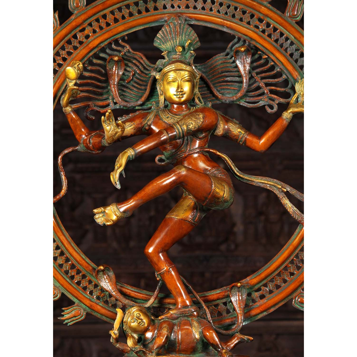 Brass Graceful Dancing Nataraja Statue 41 Inches