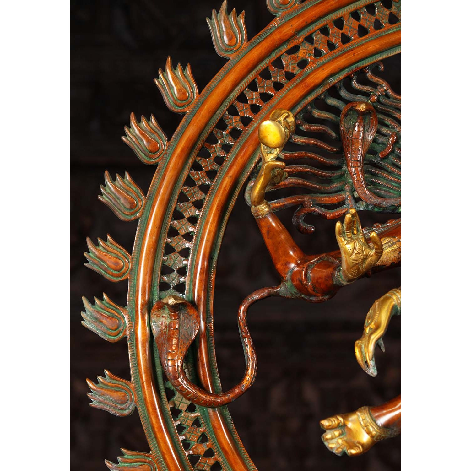 Brass Graceful Dancing Nataraja Statue 41 Inches