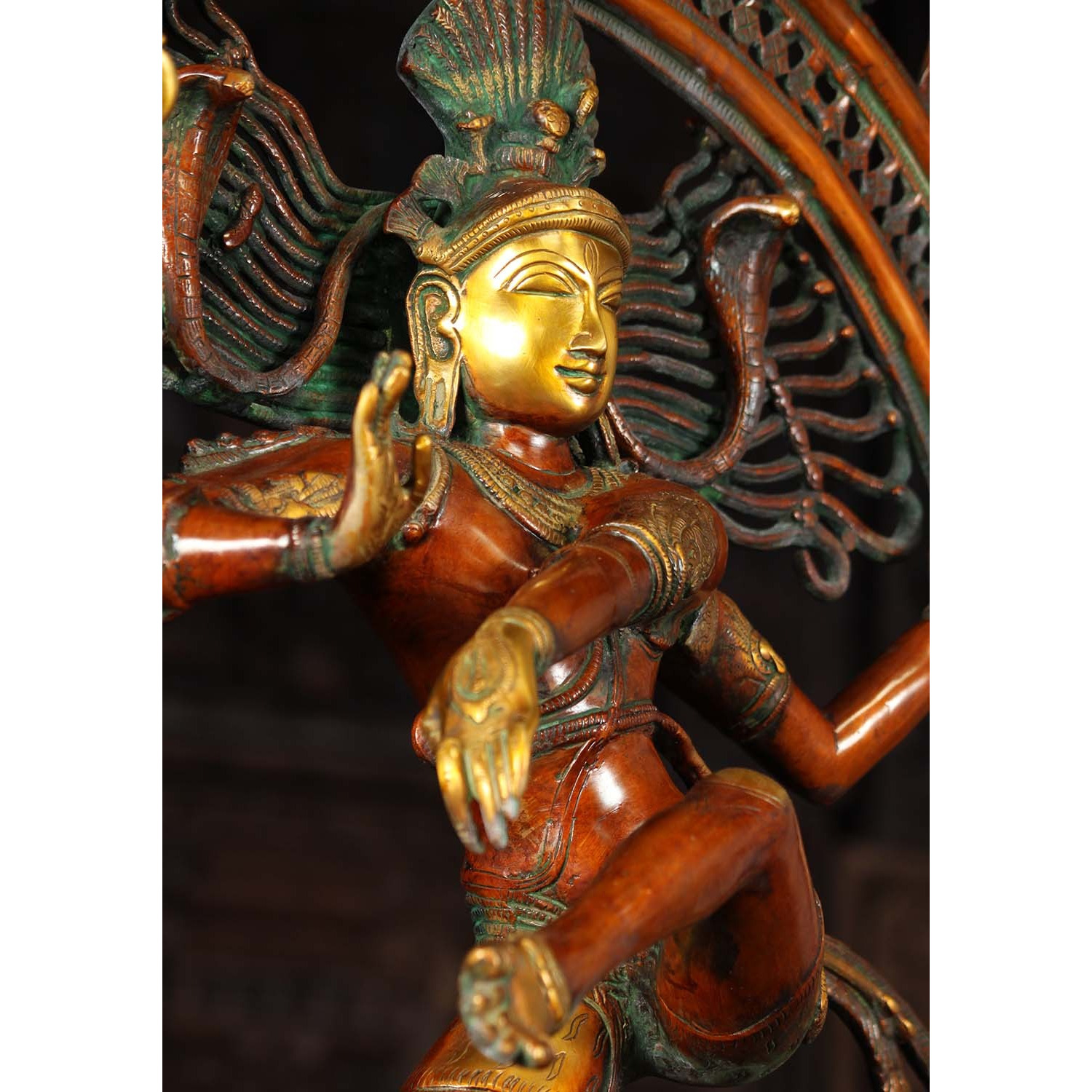 Brass Graceful Dancing Nataraja Statue 41 Inches