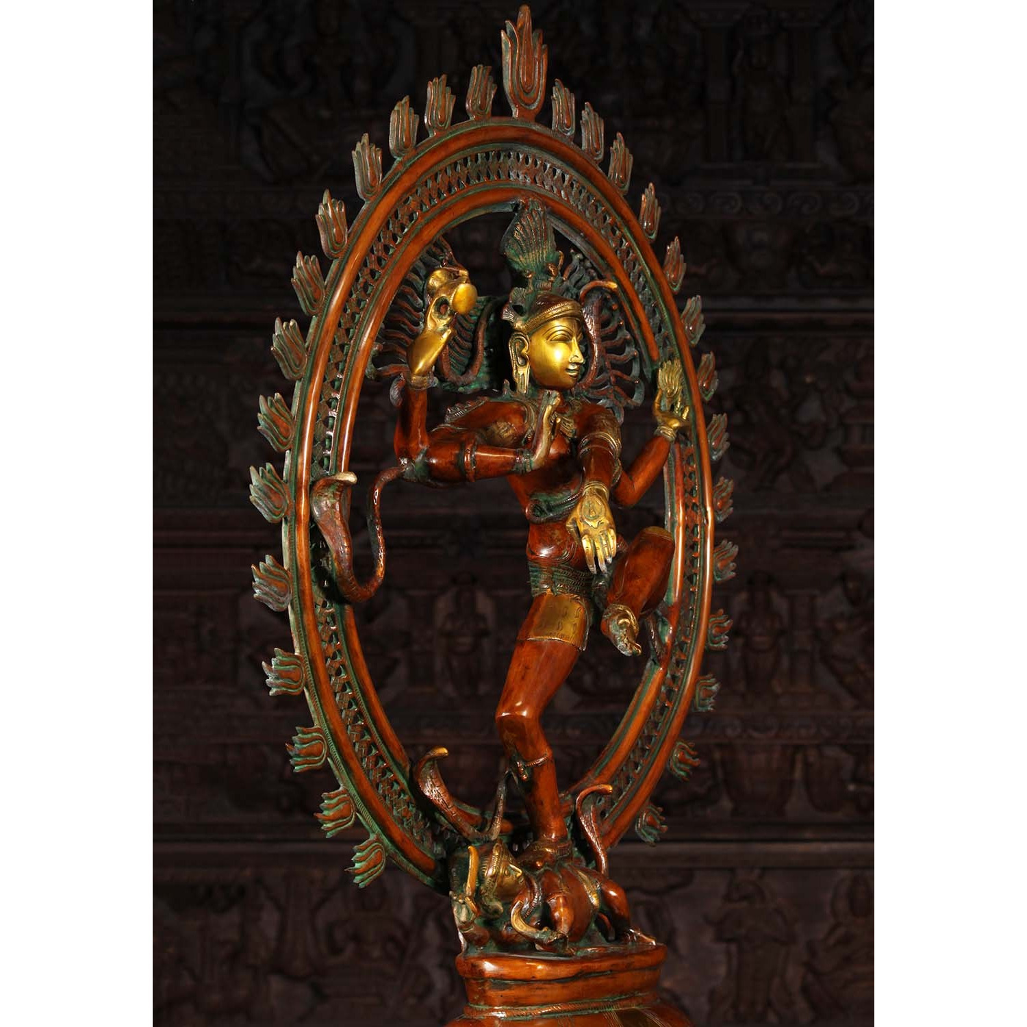 Brass Graceful Dancing Nataraja Statue 41 Inches