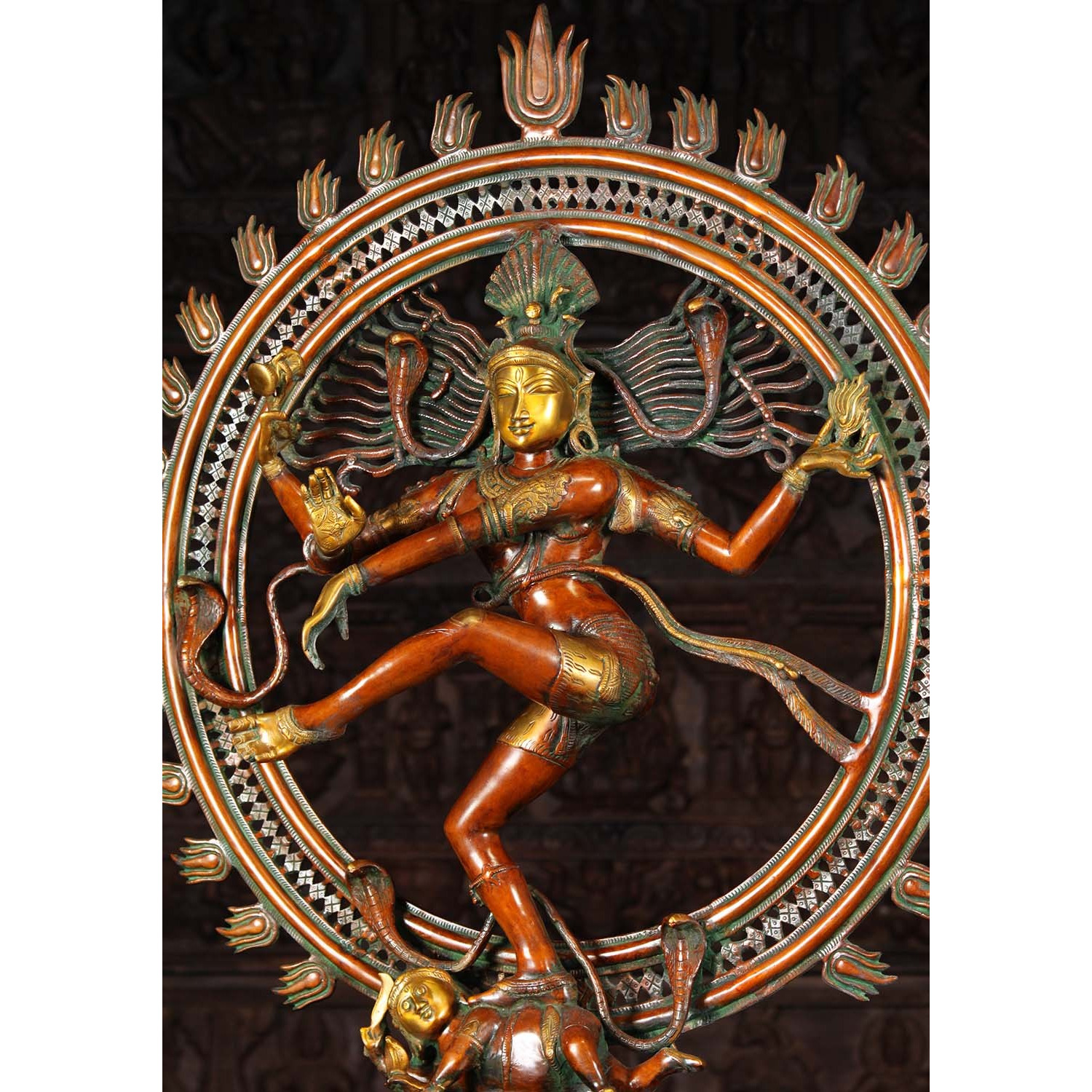 Brass Graceful Dancing Nataraja Statue 41 Inches